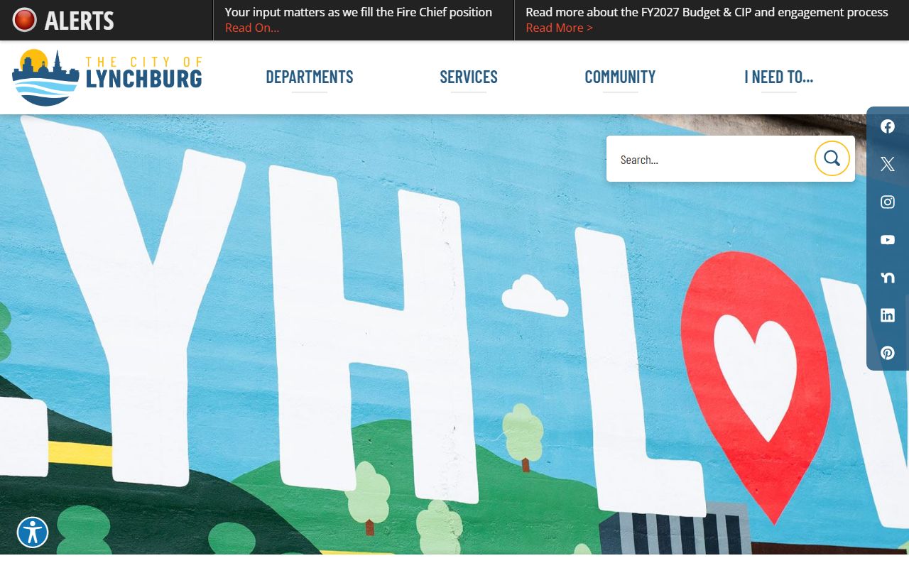 Lynchburg city website and police department