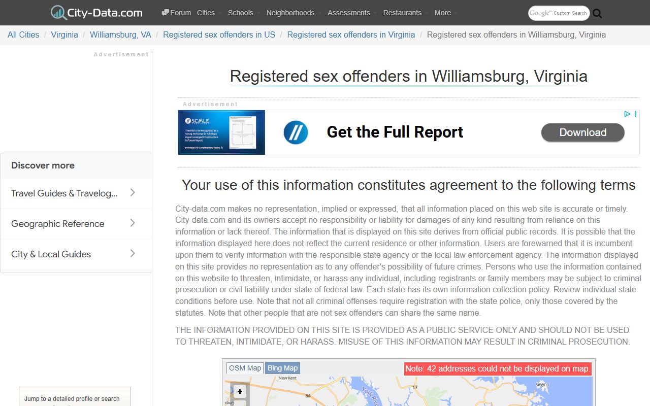 Williamsburg Police Department sex offender compliance coordination