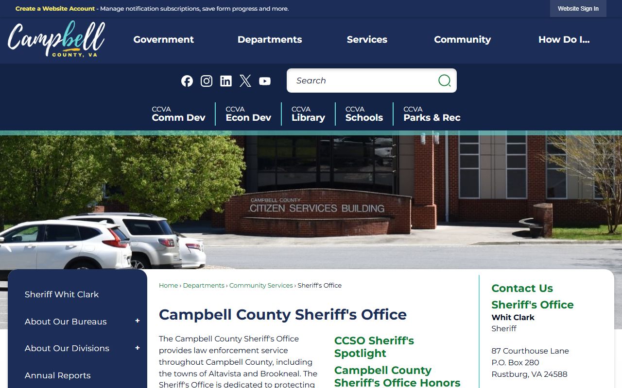 Campbell County Sheriff's Office sex offender registry