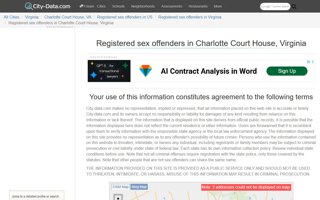 Charlotte County Sheriff's Office sex offender registry access
