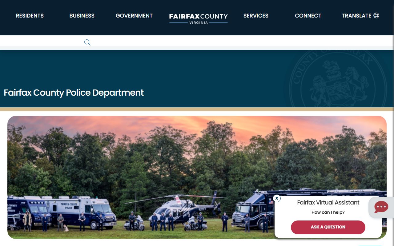 Fairfax County Police Department sex offender registry
