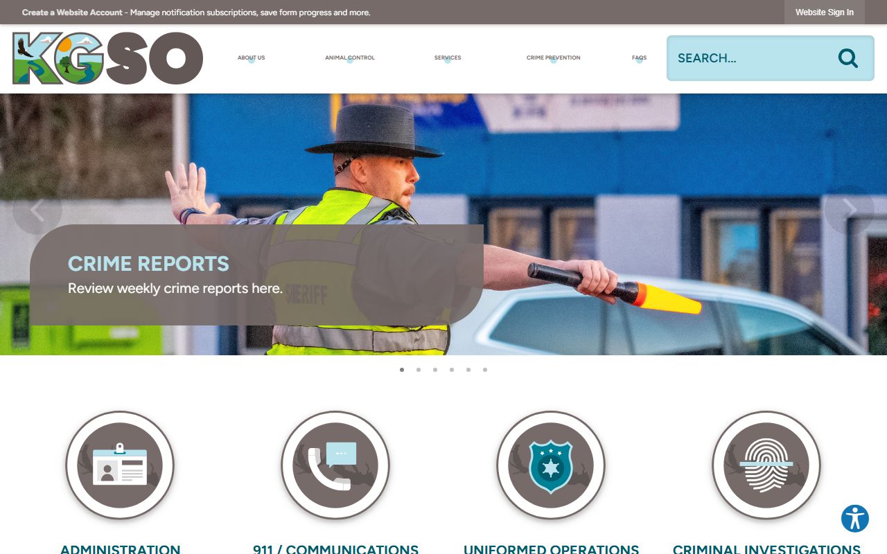 King George County Sheriff Office sex offender registration