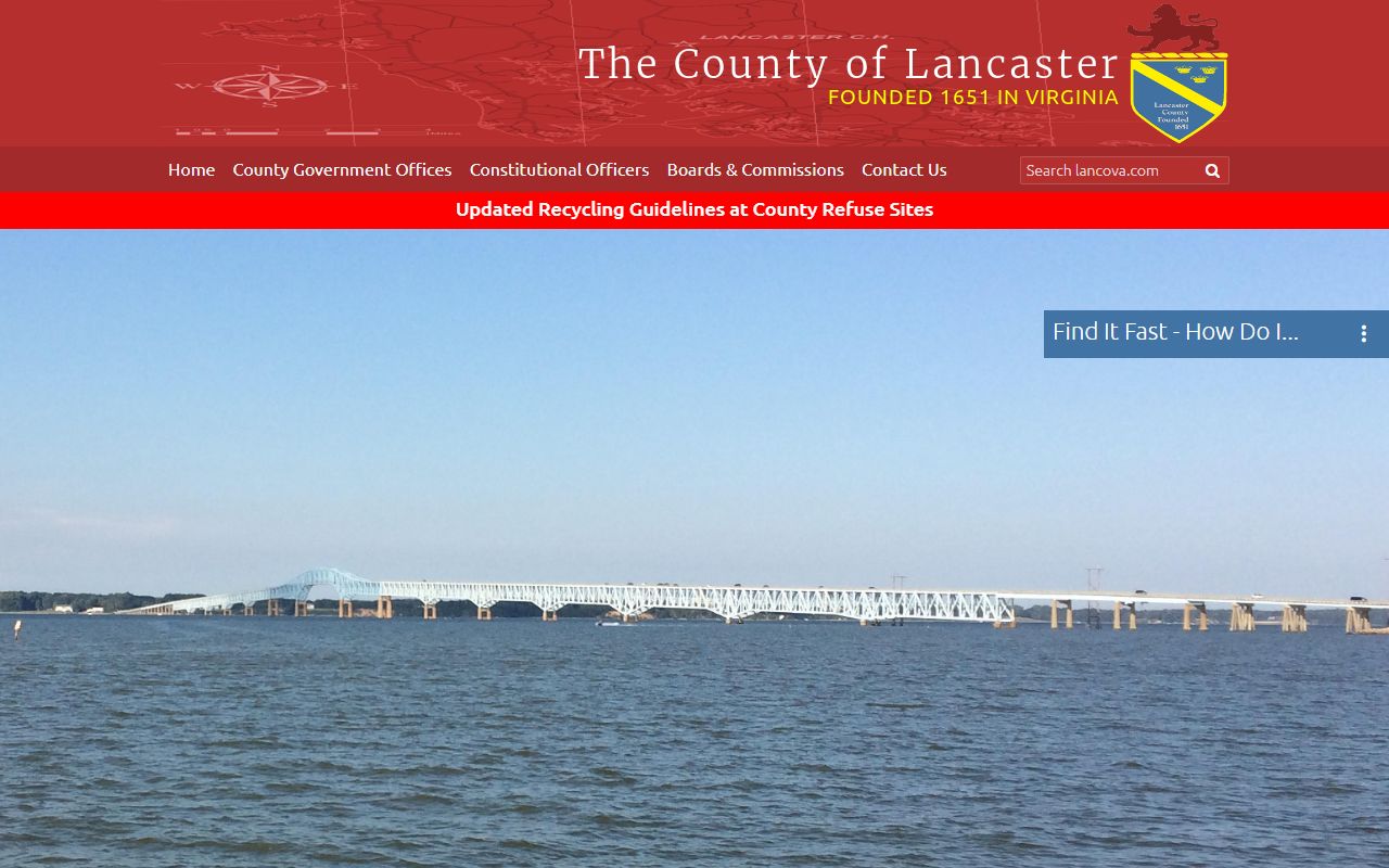 Lancaster County official website sex offender registry