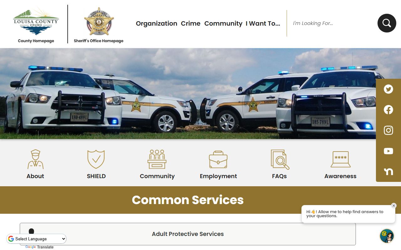 Louisa County Sheriff's Office sex offender registry