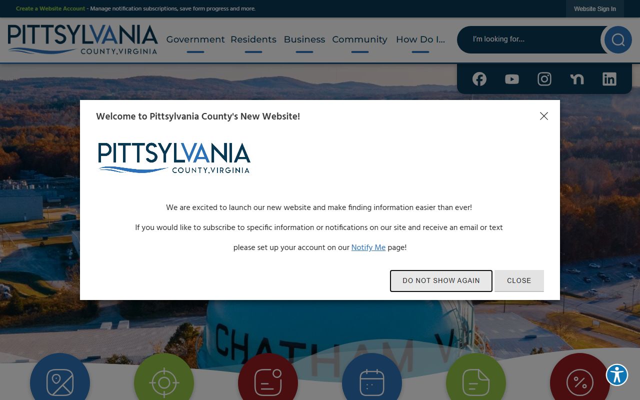 Pittsylvania County Virginia official website sex offender registry Chatham