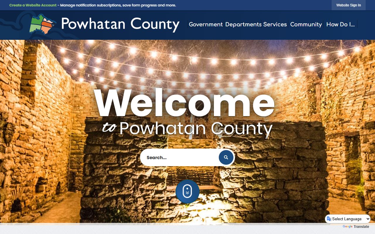 Powhatan County Virginia official website sex offender registry