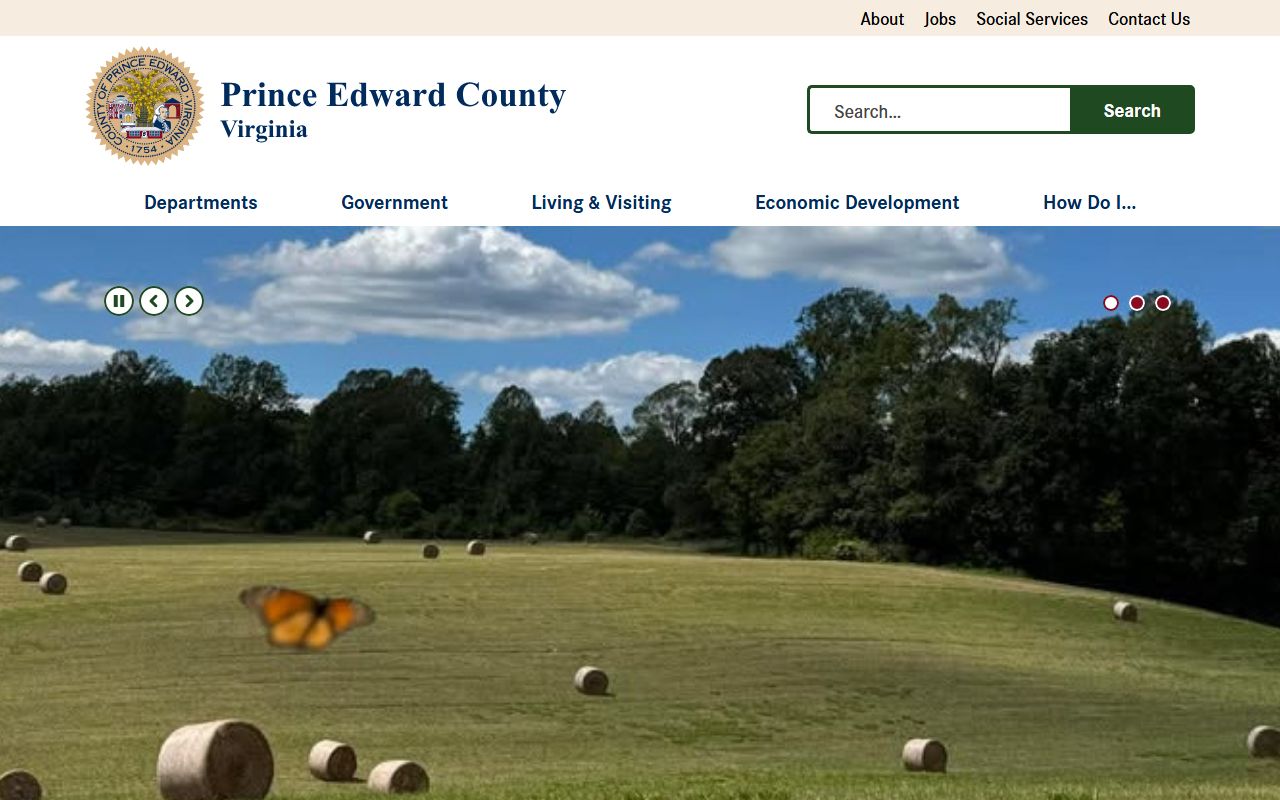 Prince Edward County Virginia official website sex offender registry Farmville