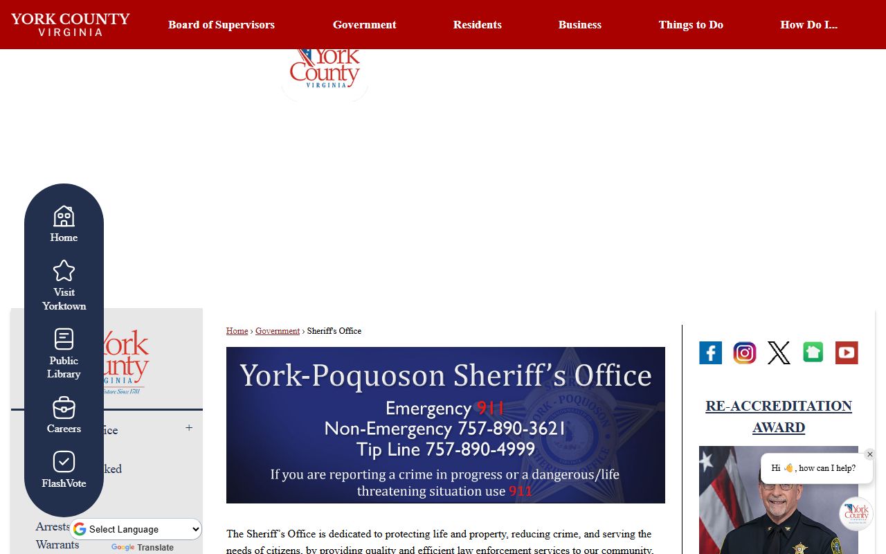 York County Sheriff's Office sex offender registry enforcement